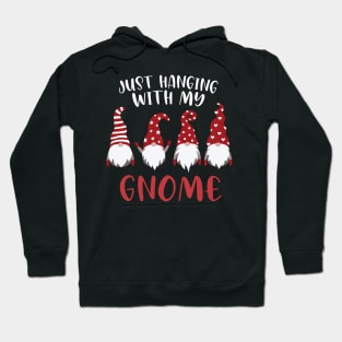 Funny Elves Christmas Gnome Just Hanging With My Gnome Christmas Gifts Hoodie